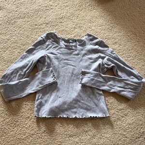 Brandy Melville Heather Gray Long Sleeve Top